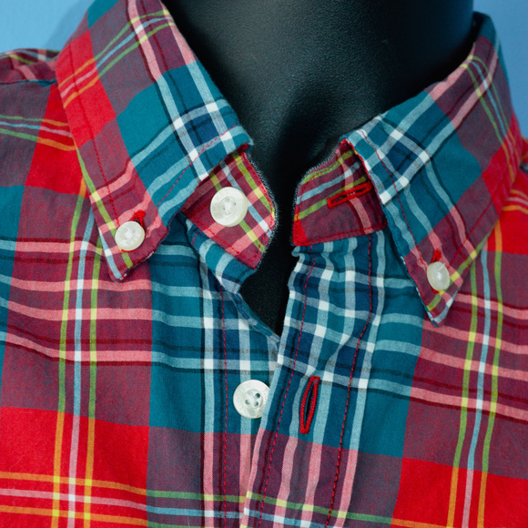 J. CREW PLAID BUTTON FRONT SHIRT SLIM FIT SMALL - Picture 3 of 7